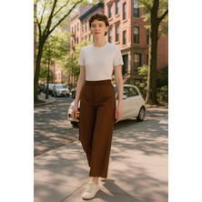 Touche Kahverengi Relax Fit Pantolon MKN4010