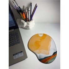 Manzara Çizim Bilek Destekli Mouse Pad