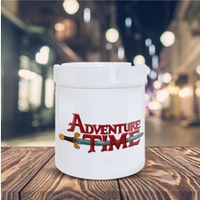 Adventure Time Logo Baskılı Küllük Seramik Kül TABLASI-15087