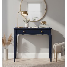 Wooding Mobilya 100 cm Masif Konik Lacivert Dresuar