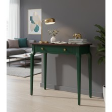 Wooding Mobilya 90 cm Masif Konik Yeşil Ceviz Dresuar