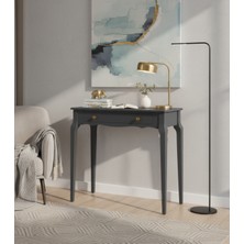 Wooding Mobilya 90 cm Masif Konik Antrasit Dresuar