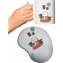Keyif Düşkünü Baskılı Mouse Pad + Kupa Bardak Mug
