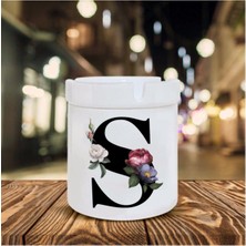 S Harfli Seramik Şık Küllük