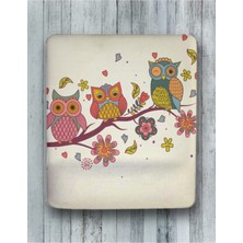 Renkli Baykuş Bilek Destekli Mouse Pad