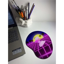 Retro Sun 3D Bilek Destekli Mouse Pad