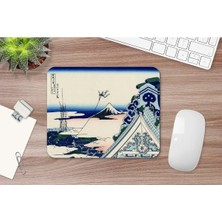 Hokusai Asakusa Honganji Temple In The Eastern Capital 17 x 21 cm Mouse Pad