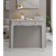 Wooding Mobilya 120 cm Masif Konik Açık Gri Dresuar