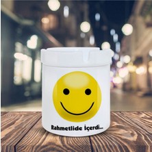 Rahmetlide Içerdi Espirili Emoji Baskılı Küllük Kül TABLASI-70147