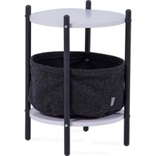 Storish Golf Çantalı Sehpa Beyaz / Siyah