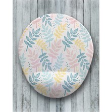 Renkli Dal Oval Bilek Destekli Mouse Pad