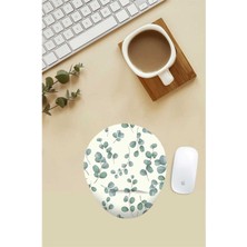Yaprak Desenli Bilek Destekli Mouse Pad