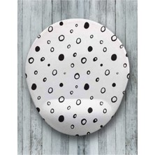 Puantiye Oval Bilek Destekli Mouse Pad