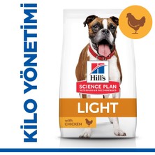Hill's Scıence Plan Light Yetişkin Orta Irk Tavuklu Köpek Maması 14 kg
