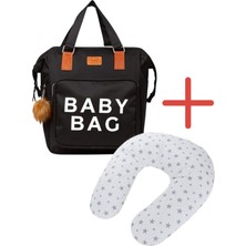 Disanuva Baby Bag Anne Bebek Çantası + Ergonomik Destekli Emzirme Yastığı Seti
