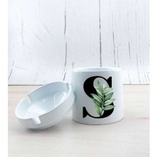 S Harf Yapraklı Seramik Küllük