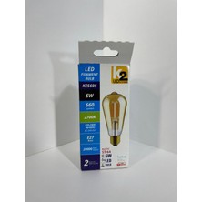 K2 LED Fılament Bulb Rustik Ampül KE605