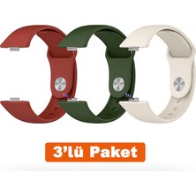 Dexmon Huawei Watch Fit 3 / Fit 4 / Fit 4 Pro Uyumlu 3'lü Paket Silikon Kordon Seti