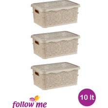 Follow Me Nakış Çok Amaçlı Kutu 10LT (3 Adet)