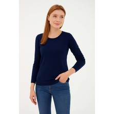 Fashion Friends Regular Fit Bisiklet Yaka Triko Kazak Bayan Kazak 25K0779K1