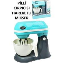 Brother Toys Gerçekçi Çırpıcısı Hareketli Sesli Işıklı Blender Yoğurucu Oyuncak Pembe Mavi 17 Cm.