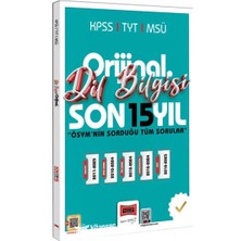 Yargı Yayınevi Yargı 2026 KPSS TYT MSÜ Orijinal Dil Bilgisi Son 15 Yıl Çıkmış So
