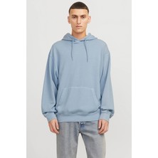 Jack & Jones Essentials Jjecharge Pamuklu Oversize Fit Kapüşonlu Sweat Erkek Sweat 12268272
