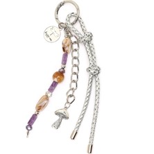 Derimod Kadın Mor Zincir Detaylı Boncuklu Metal Charm 000A2D471014