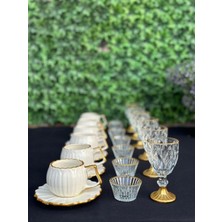 Hediye Köşkü 6 Kişilik 24 Parça Papatya Kahve Sunum Seti