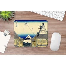 Hokusai Mitsui Shop In Suruga Street In Edo 17 x 21 cm Mouse Pad