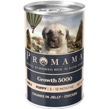 Promama Growth 5000 Yavru Tavuklu Etli Yaş Konserve Köpek Maması 400 Gr. 36'lı Koli