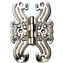 Mepura Dekoratif Sac Kelebek Menteşe - Büyük, Nikel, 100 Adet