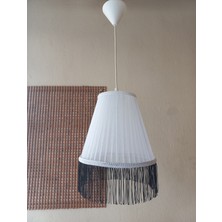 Onay Avize Beyaz Organze Avize M-0352 Yatak Odası Çocuk Odası Genç ve Bebek Odası Avize Aydınlatma Sarkıt