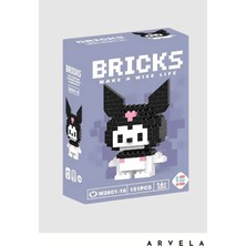 Arvela Bricks Karakter Figürü 3D Yapboz Puzzle Yapı Oyuncakları