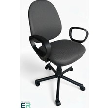Fonksiyoner Novıa/sirkül Örgü Kumaşlı,siyah Metal Ayaklı Çalışma ve Ofis Koltuğu