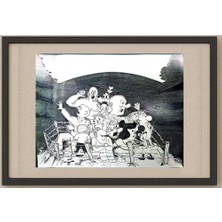 Karikatural Shahed Modjtehedzadeh 35X25CM Orijinal Karikatür Tablo