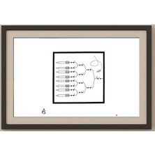 Karikatural Mehdi Zarnoosheh Farahani 20X20CM Orijinal Karikatür Tablo