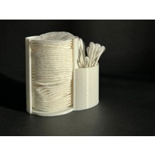 Argün Craft 2'si 1 Arada Kozmetik Pedleri ve Pamuklu Çubuk Düzenleyici