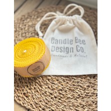 Candle Bee Design Kısa Kalın Blok Yeni Yıl Şans Balmumu