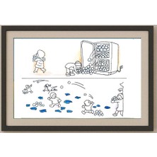 Karikatural Heng Yu 29X21CM Orijinal Karikatür Tablo