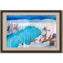 Karikatural Sun Shen Ying 35X25CM Orijinal Karikatür Tablo