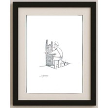 Karikatural Sepideh Anjomrooz 29X21CM Orijinal Karikatür Tablo