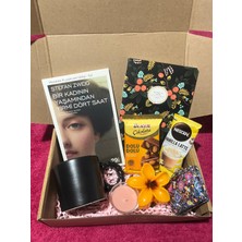 Huzur ve Okuma Kutusu & Kitap, Kahve ve Çikolata Seti & Sakinlik Hediyesi