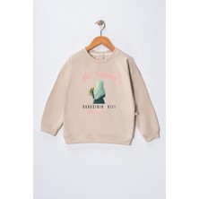 Dekim Moda Kız Çocuk " Hz Fatıma"  Baskılı Pamuklu Sweat