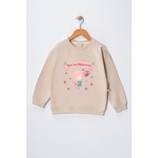 Dekim Moda Kız Çocuk " Kuran Okuyorum"  Baskılı Pamuklu Sweat