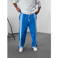 Cocopelli Erkek Şeritli Mavi Baggy Eşofman Pantolon COC1061