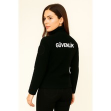 Arthur Nakış Işlemeli Kadın Göğüsten Cepli Kalın Kışlık Özel Güvenlik Polar