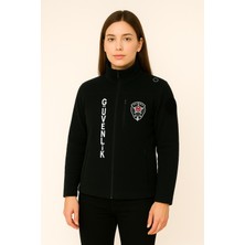 Arthur Kalın Kışlık Kadın Göğüsten Cepli Önden Yazılı Nakış Işlemeli Özel Güvenlik Poları