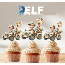 Elf Reklam Kişiye Özel Safari Temalı Kürdan Süsüs (10 Adet)