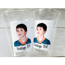 Elf Reklam Kişiye Özel Plastik Parti Bardakları Doğum Günü Süsleme 10 Adet